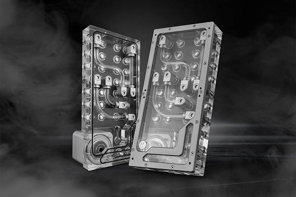 EK-QuantumX Loophole Distroplate D5 PWM - Silver