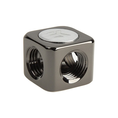 EK-AF T-Splitter 3F G1/4 - Black Nickel