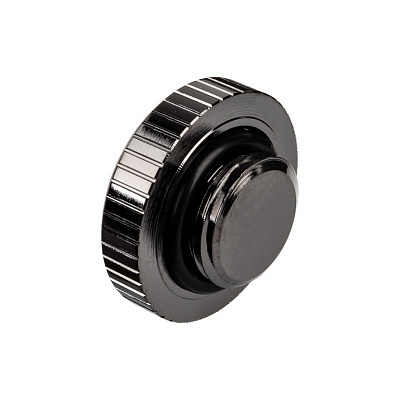 EK-Quantum Torque Plug w/Badge - Black Nickel
