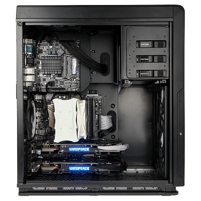Phanteks Enthoo Mini XL, Dual System, Power splitter - Black