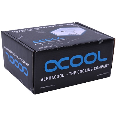 Alphacool Repack Dual Bayres 5,25" Clear Rev.2
