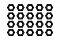 EK-Loop Nut Set M4 - Black (20pcs)