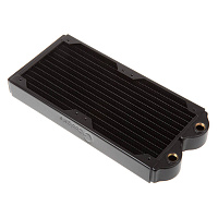 Coolgate Copper Radiator Double 120/35mm thick/2 rows fins 3x G1/4" Threads