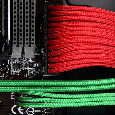 BitFenix 4-Pin ATX12V 45cm Green/Black