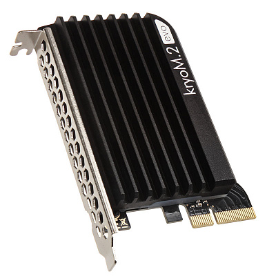 AuqaComputer kryoM.2 evo PCIe 3.0 x4 adapter for M.2 NGFF PCIe SSD, M-Key with passive heatsink
