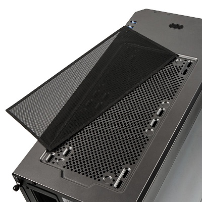 Phanteks Eclipse P400 Mid Tower Case, Window - Anthracite Gray