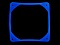 Lamptron Rubber Frame for 120mm, UV Blue